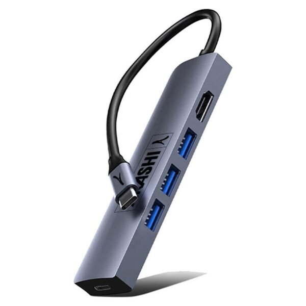 Akashi HUB 5 EN 1 - USB TYPE-C prix maroc- Smartmarket.ma