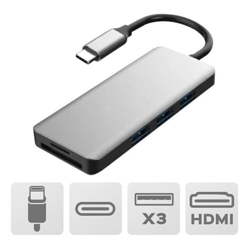 Akashi Hub USB Type-C 7-en-1 prix maroc- Smartmarket.ma