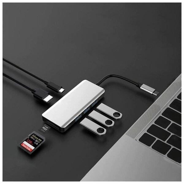 Akashi Hub USB Type-C 7-en-1 prix maroc- Smartmarket.ma