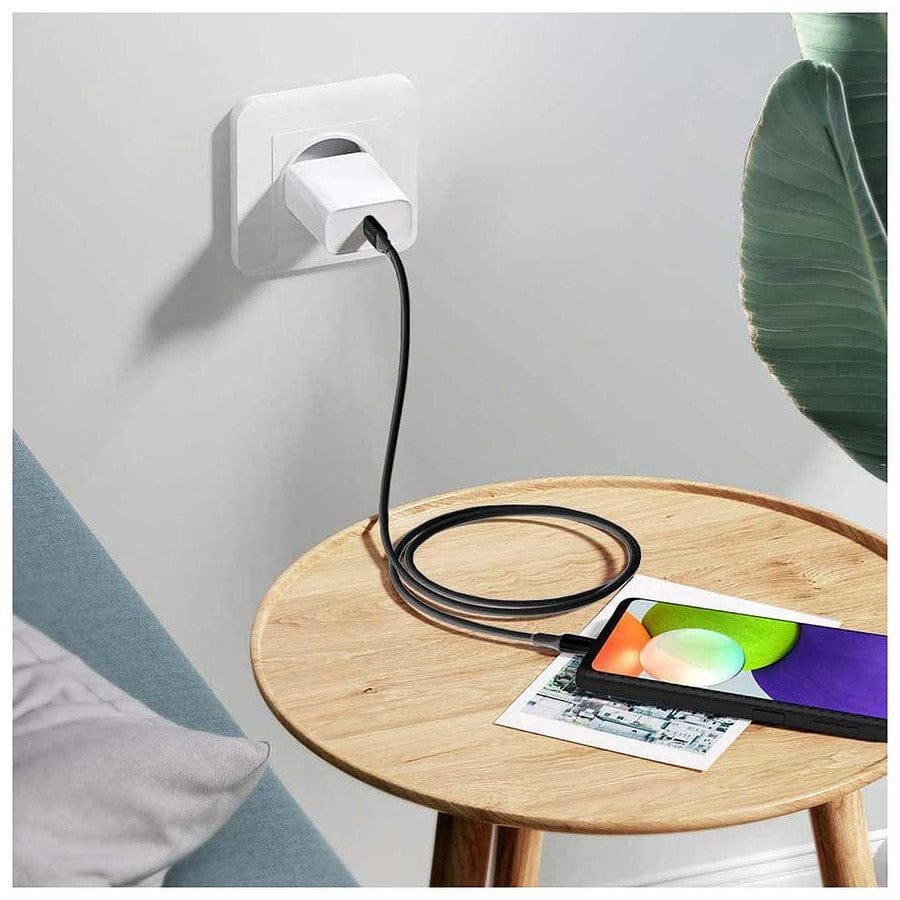 Akashi Câble renforcé USB-C vers USB-C Noir prix maroc- Smartmarket.ma