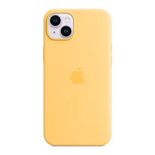 MN0005978677 Apple Coque en silicone avec MagSafe pour iPhone 14 Plus - Soleil pâle prix maroc- Smartmarket.ma