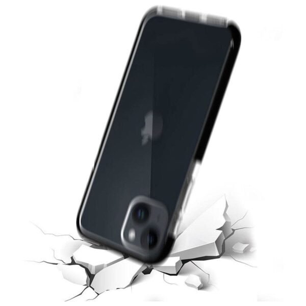 Akashi Coque Ultra Renforcée (transparent) avec bordures noires - Apple iPhone 14 Plus prix maroc- Smartmarket.ma