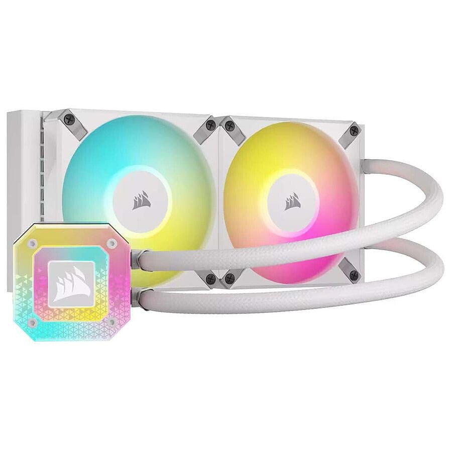 MN0006019943 Corsair ICUE H100i Elite CAPELLIX XT - Blanc prix maroc- Smartmarket.ma