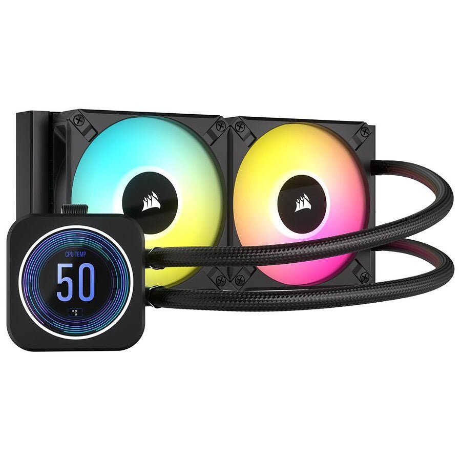 MN0006023106 Corsair ICUE H100i Elite LCD XT - Noir prix maroc- Smartmarket.ma