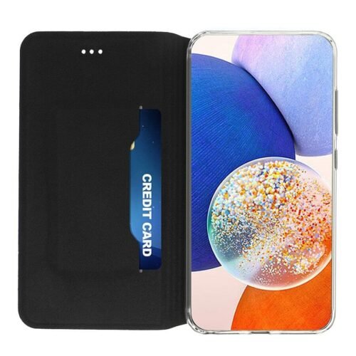 Akashi Etui Folio (noir) - Samsung Galaxy A14 prix maroc- Smartmarket.ma