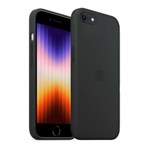 MN0006024195 Akashi Coque de protection en silicone noir- Apple iPhone SE 2022 prix maroc- Smartmarket.ma
