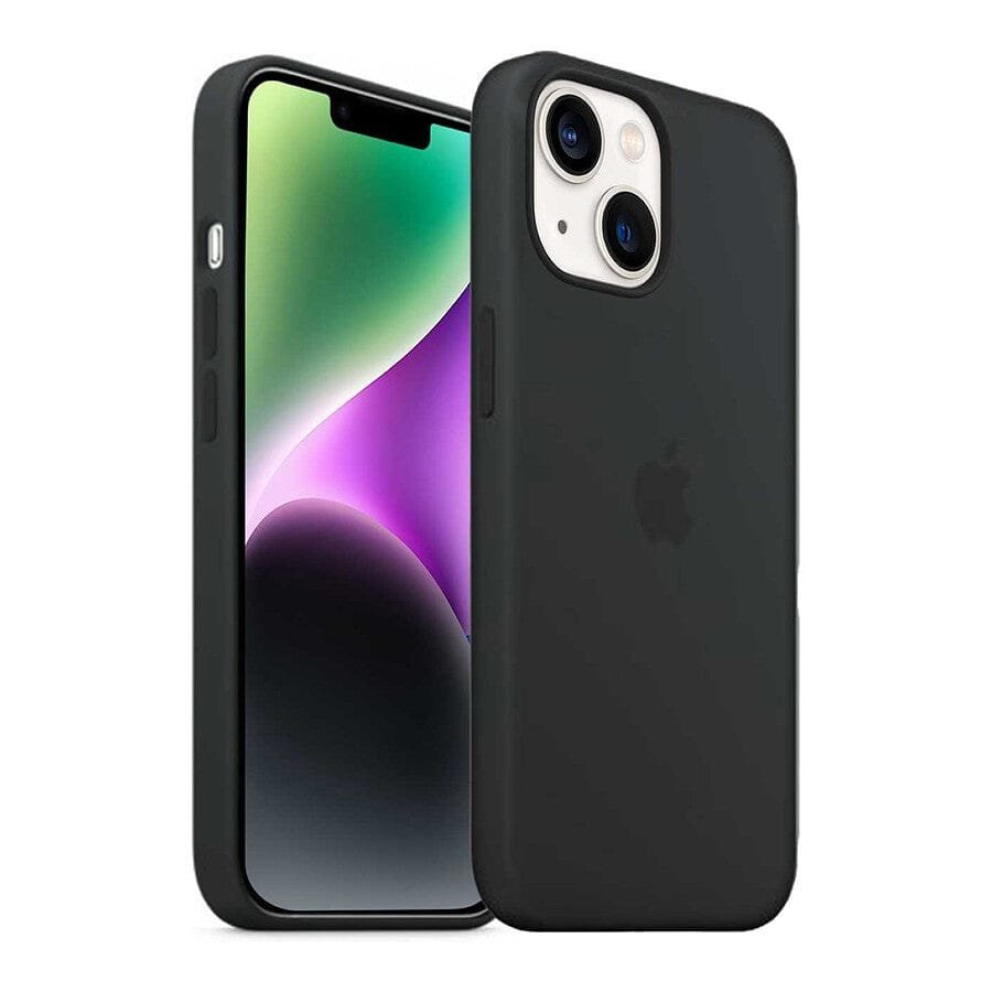 Akashi Coque de protection en silicone noir- Apple iPhone 13 / 14 prix maroc- Smartmarket.ma