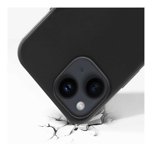 Akashi Coque de protection en silicone noir- Apple iPhone 13 / 14 prix maroc- Smartmarket.ma