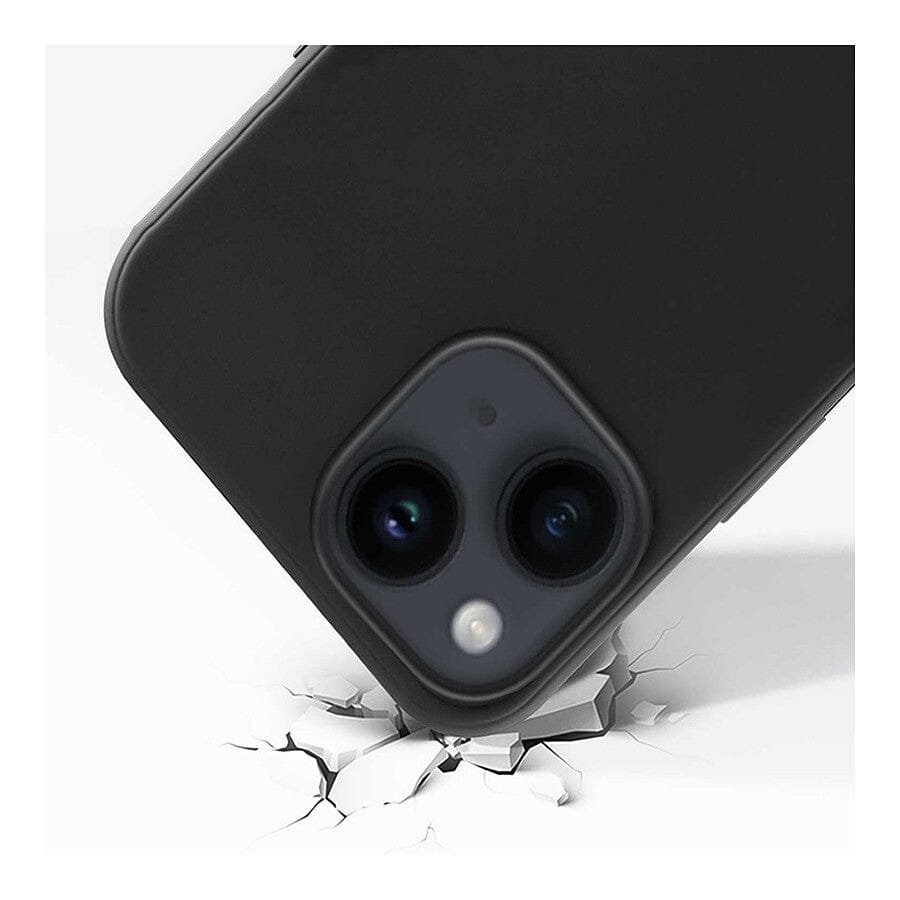 Akashi Coque de protection en silicone noir- Apple iPhone 13 / 14 prix maroc- Smartmarket.ma