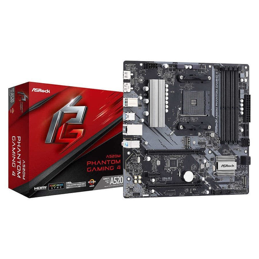 MN0006027991 ASRock A520M Phantom Gaming 4 prix maroc- Smartmarket.ma
