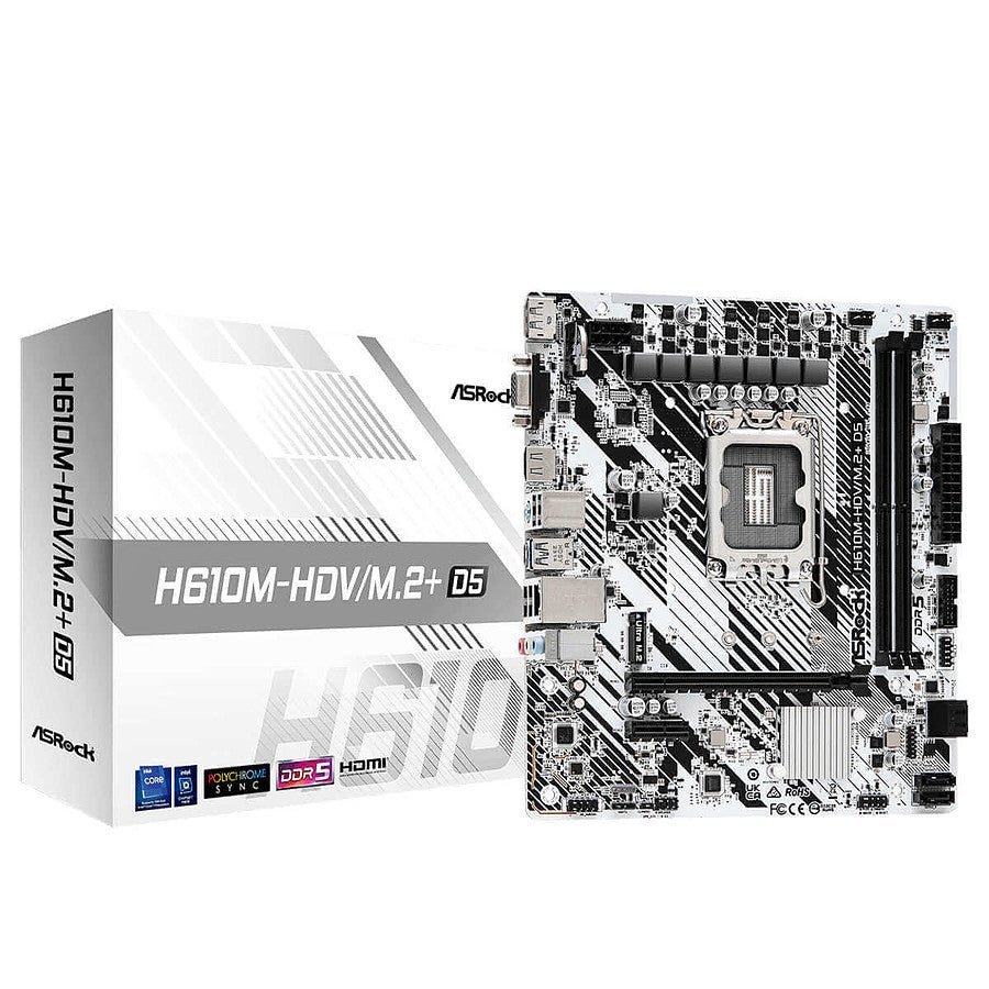 MN0006058573 ASRock H610M-HDV/M.2+D5 prix maroc- Smartmarket.ma