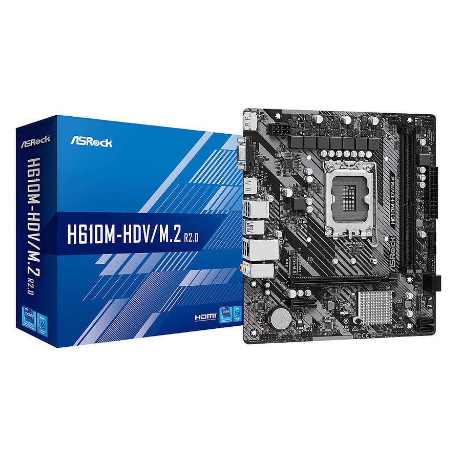 MN0006064776 ASRock H610M-HDV/M.2 R2.0 prix maroc- Smartmarket.ma