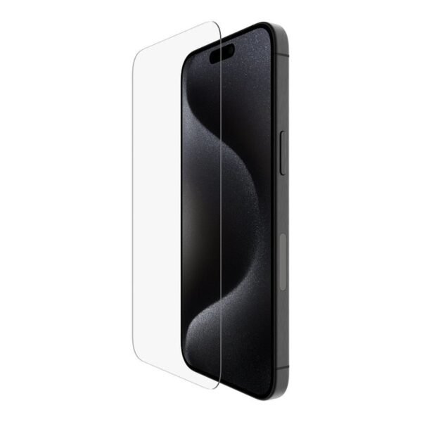 Belkin Protection d'écran antimicrobienne Tempered Glass pour iPhone 15 Pro Max prix maroc- Smartmarket.ma