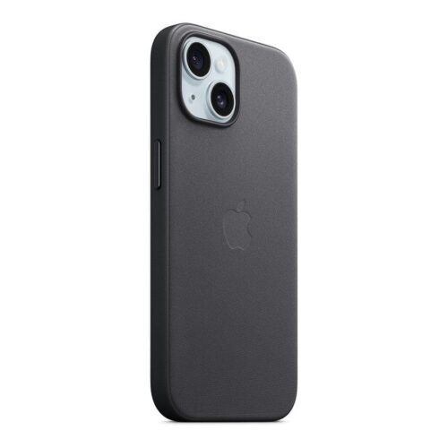 Apple Coque en tissage fin avec MagSafe pour iPhone 15 - Noir prix maroc- Smartmarket.ma