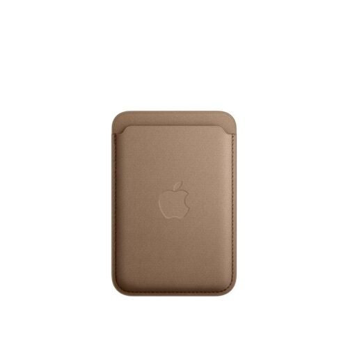 Apple Porte-cartes en tissage fin avec MagSafe pour Apple iPhone - Taupe prix maroc- Smartmarket.ma