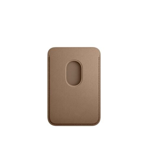 Apple Porte-cartes en tissage fin avec MagSafe pour Apple iPhone - Taupe prix maroc- Smartmarket.ma