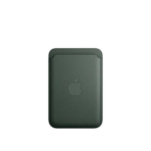 Apple Porte-cartes en tissage fin avec MagSafe pour Apple iPhone - Chêne vert prix maroc- Smartmarket.ma