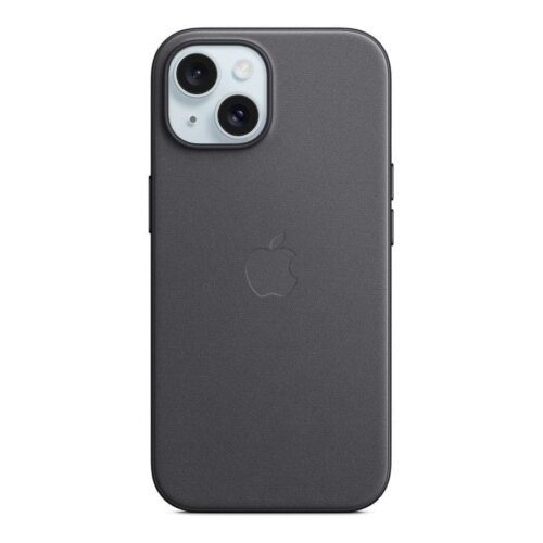 Apple Coque en tissage fin avec MagSafe pour iPhone 15 Plus - Noir prix maroc- Smartmarket.ma
