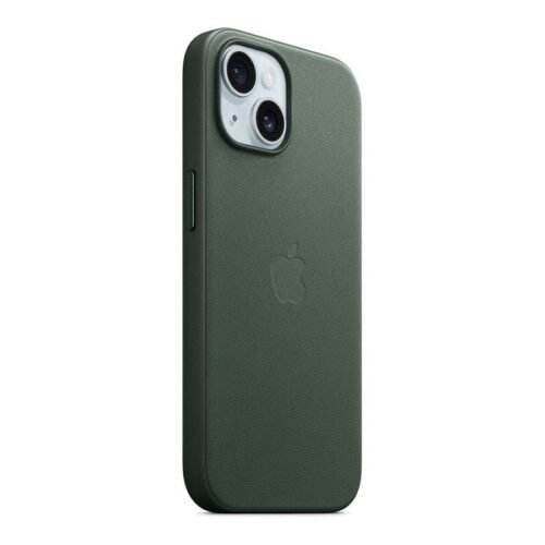 Apple Coque en tissage fin avec MagSafe pour iPhone 15 Plus - Chêne vert prix maroc- Smartmarket.ma