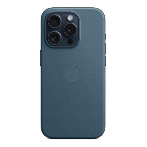 Apple Coque en tissage fin avec MagSafe pour iPhone 15 Pro - Bleu Pacifique prix maroc- Smartmarket.ma