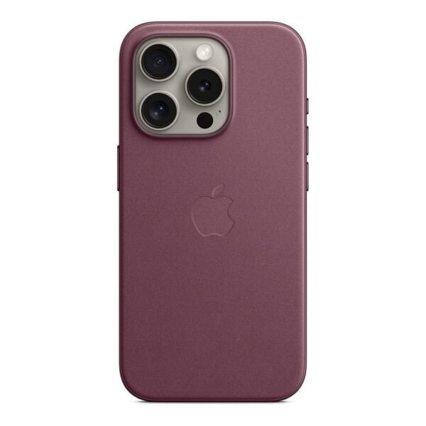 Apple Coque en tissage fin avec MagSafe pour iPhone 15 Pro - Mûre prix maroc- Smartmarket.ma
