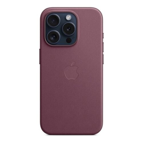 Apple Coque en tissage fin avec MagSafe pour iPhone 15 Pro - Mûre prix maroc- Smartmarket.ma