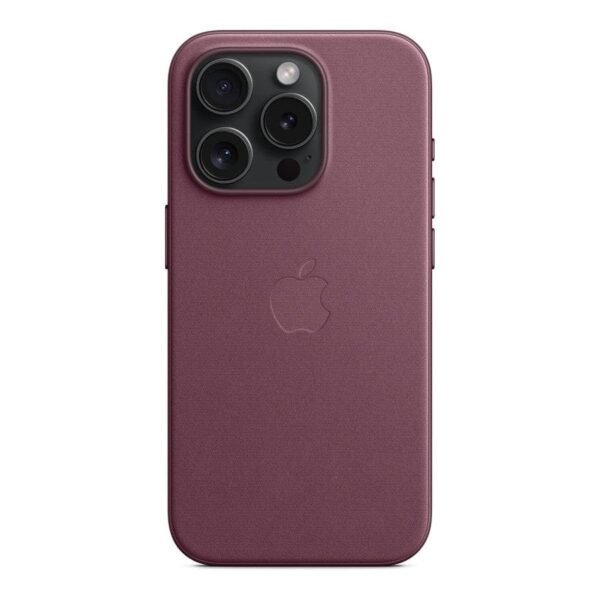 Apple Coque en tissage fin avec MagSafe pour iPhone 15 Pro - Mûre prix maroc- Smartmarket.ma