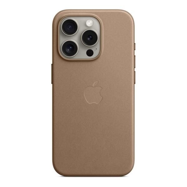 Apple Coque en tissage fin avec MagSafe pour iPhone 15 Pro - Taupe prix maroc- Smartmarket.ma
