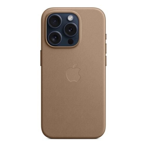Apple Coque en tissage fin avec MagSafe pour iPhone 15 Pro - Taupe prix maroc- Smartmarket.ma