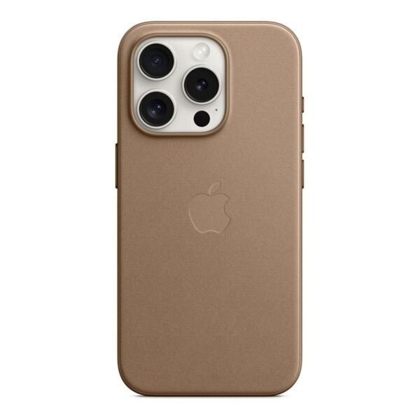 Apple Coque en tissage fin avec MagSafe pour iPhone 15 Pro - Taupe prix maroc- Smartmarket.ma