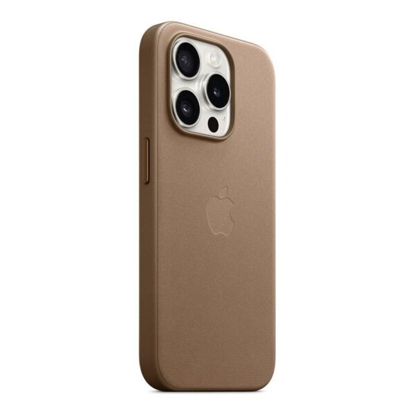 Apple Coque en tissage fin avec MagSafe pour iPhone 15 Pro - Taupe prix maroc- Smartmarket.ma