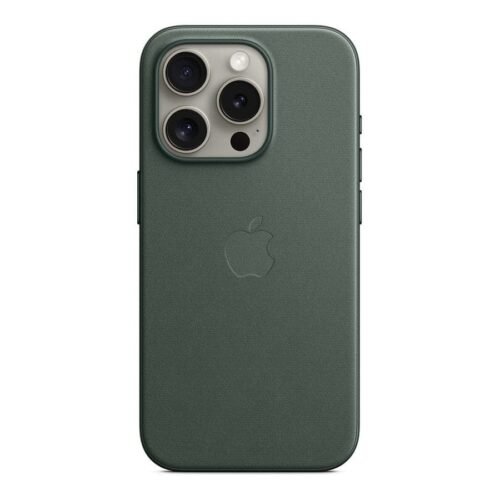 Apple Coque en tissage fin avec MagSafe pour iPhone 15 Pro - Chêne vert prix maroc- Smartmarket.ma