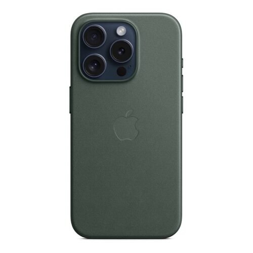 Apple Coque en tissage fin avec MagSafe pour iPhone 15 Pro - Chêne vert prix maroc- Smartmarket.ma