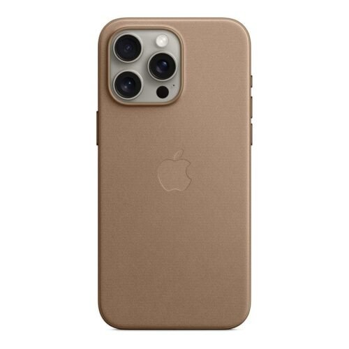 Apple Coque en tissage fin avec MagSafe pour iPhone 15 Pro Max - Taupe prix maroc- Smartmarket.ma