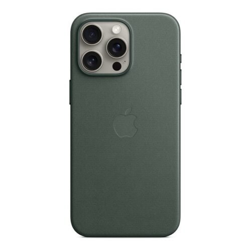Apple Coque en tissage fin avec MagSafe pour iPhone 15 Pro Max - Chêne vert prix maroc- Smartmarket.ma