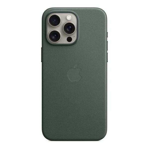 Apple Coque en tissage fin avec MagSafe pour iPhone 15 Pro Max - Chêne vert prix maroc- Smartmarket.ma