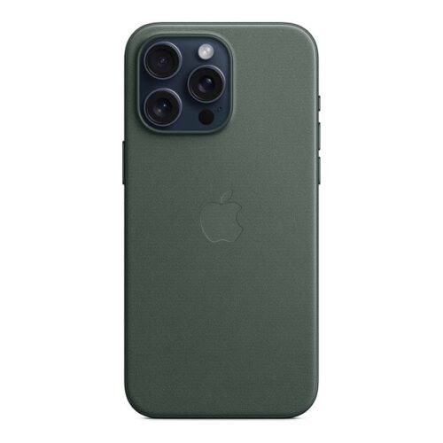 Apple Coque en tissage fin avec MagSafe pour iPhone 15 Pro Max - Chêne vert prix maroc- Smartmarket.ma