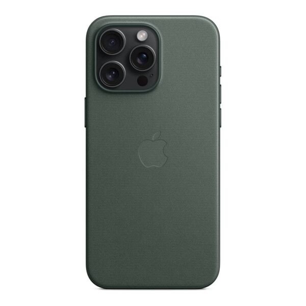 Apple Coque en tissage fin avec MagSafe pour iPhone 15 Pro Max - Chêne vert prix maroc- Smartmarket.ma