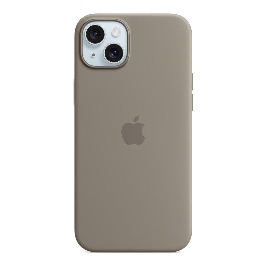Apple Coque en silicone avec MagSafe pour iPhone 15 Plus - Argile prix maroc- Smartmarket.ma