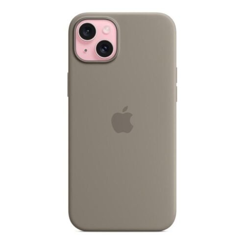 Apple Coque en silicone avec MagSafe pour iPhone 15 Plus - Argile prix maroc- Smartmarket.ma