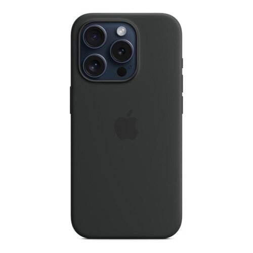 Apple Coque en silicone avec MagSafe pour iPhone 15 Pro - Noir prix maroc- Smartmarket.ma