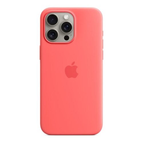 Apple Coque en silicone avec MagSafe pour iPhone 15 Pro Max - Goyave prix maroc- Smartmarket.ma