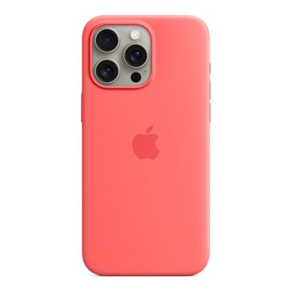 MN0006067829 Apple Coque en silicone avec MagSafe pour iPhone 15 Pro Max - Goyave prix maroc- Smartmarket.ma
