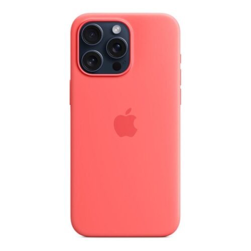 Apple Coque en silicone avec MagSafe pour iPhone 15 Pro Max - Goyave prix maroc- Smartmarket.ma