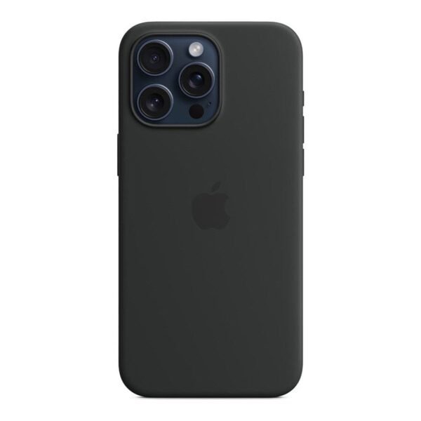 MN0006067838 Apple Coque en silicone avec MagSafe pour iPhone 15 Pro Max - Noir prix maroc- Smartmarket.ma
