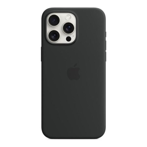 MN0006067839 Apple Coque en silicone avec MagSafe pour iPhone 15 Pro Max - Noir prix maroc- Smartmarket.ma