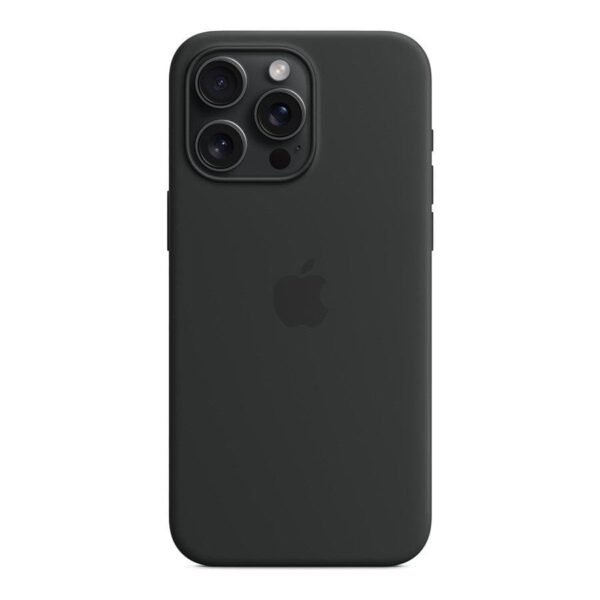 MN0006067840 Apple Coque en silicone avec MagSafe pour iPhone 15 Pro Max - Noir prix maroc- Smartmarket.ma