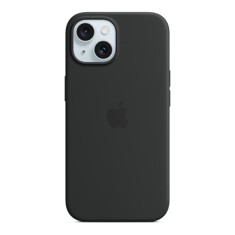 Apple Coque en silicone avec MagSafe pour iPhone 15 - Noir prix maroc- Smartmarket.ma