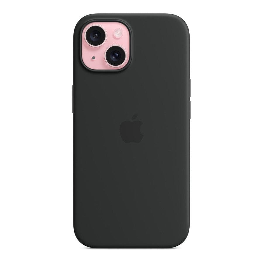 Apple Coque en silicone avec MagSafe pour iPhone 15 - Noir prix maroc- Smartmarket.ma
