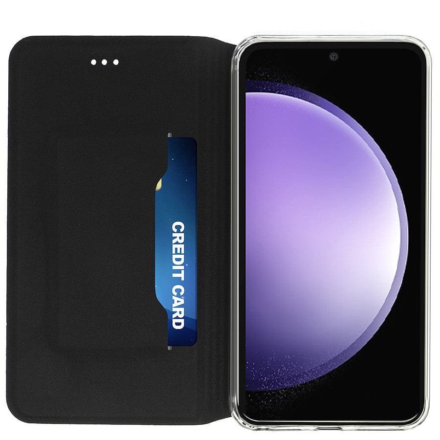 Akashi Etui Folio (noir) - Samsung Galaxy S23 FE prix maroc- Smartmarket.ma